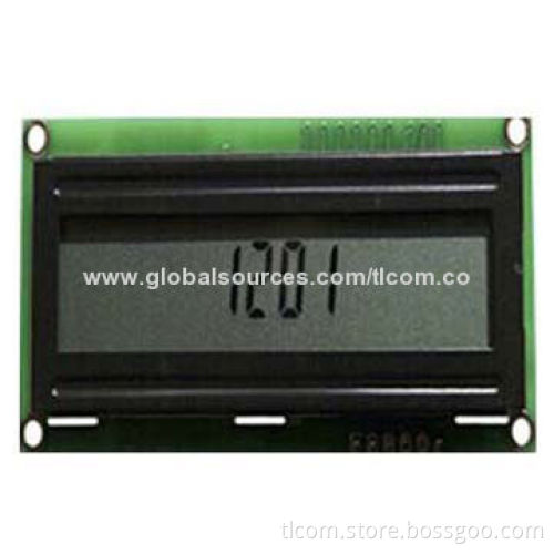 Custom 7 Segment LCD Display with 4 Digital, Blue Back-light for Telephone